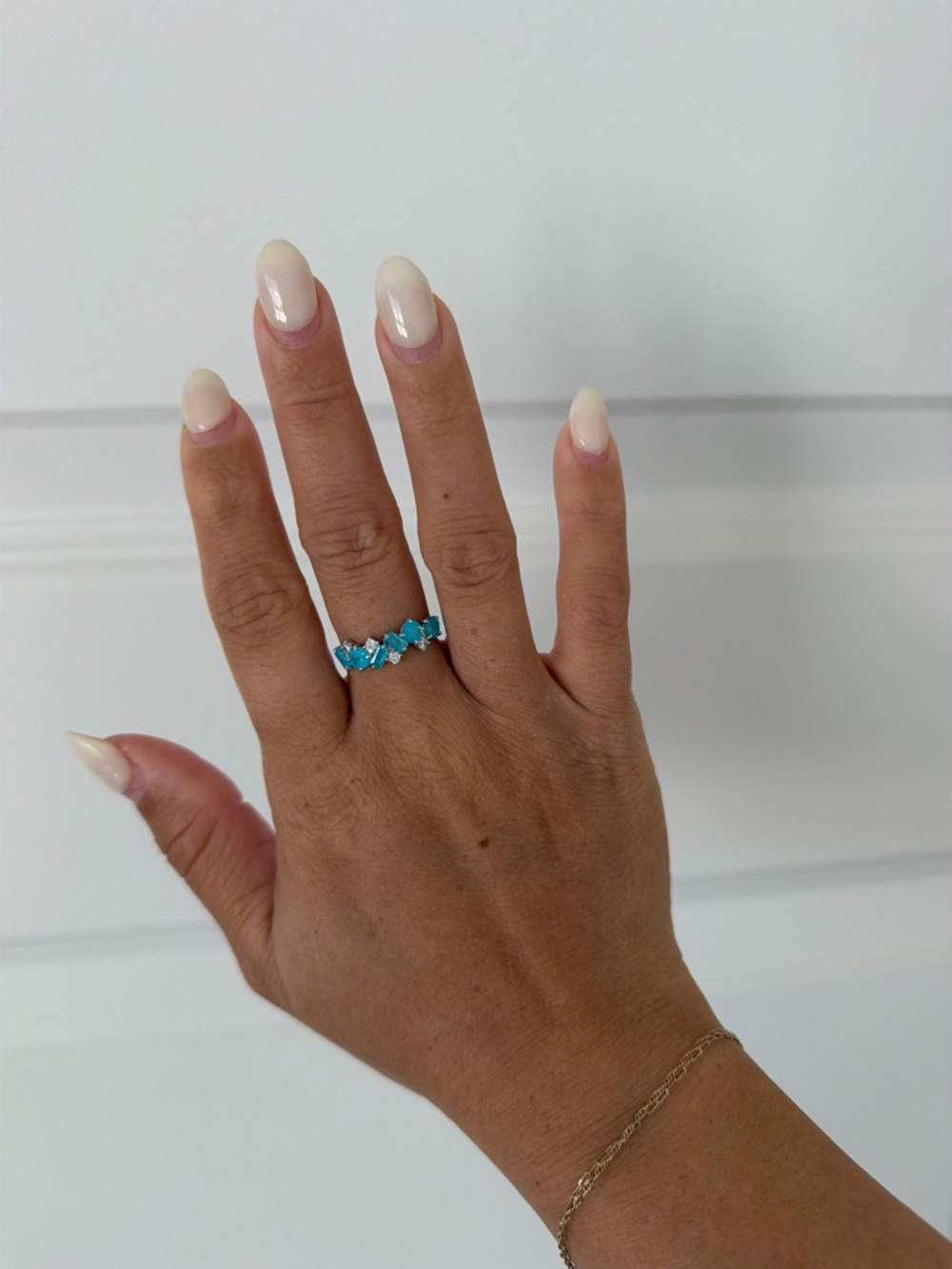 BP Bomb Party Crystal Blue Topaz Ring